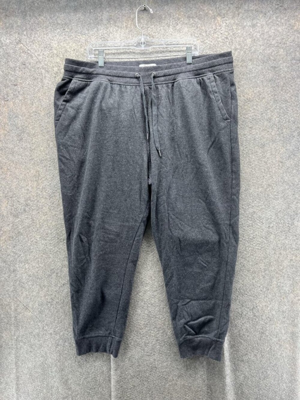 Orvis Sweatpants Men 2XL Gray Classic Collection Fleece Elastic Waist Pockets